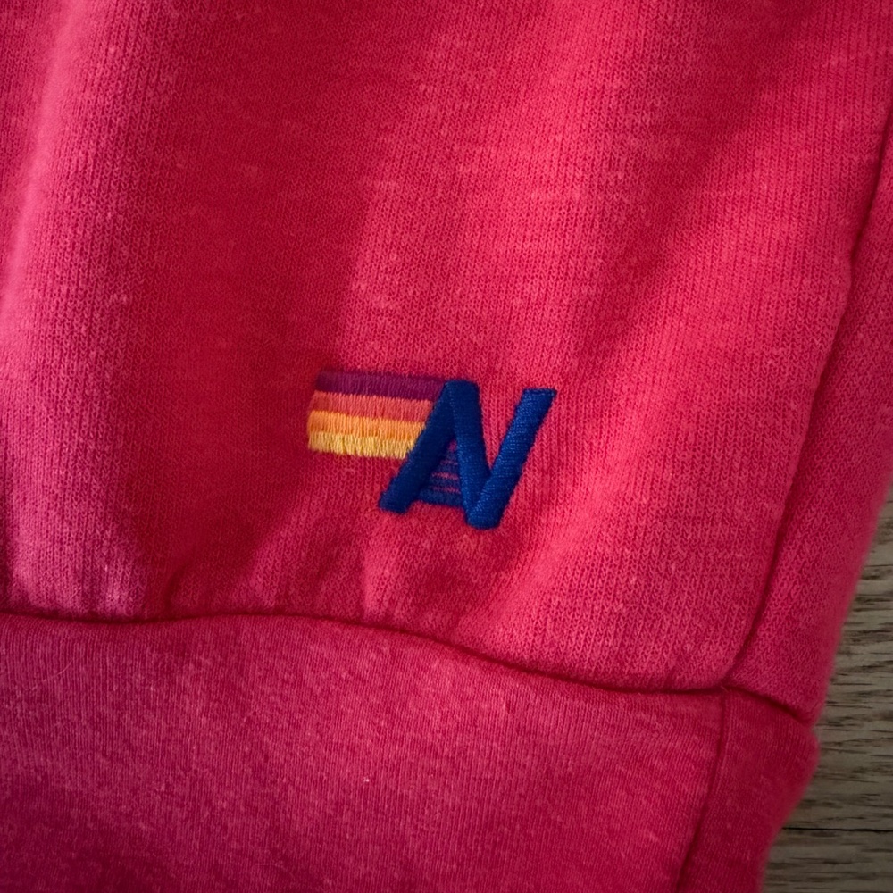 LIKE NEW Aviator Nation BOLT RELAXED CREW SWEATSHIRT - RED / WHITE (Size Small) - Picture 7 of 11